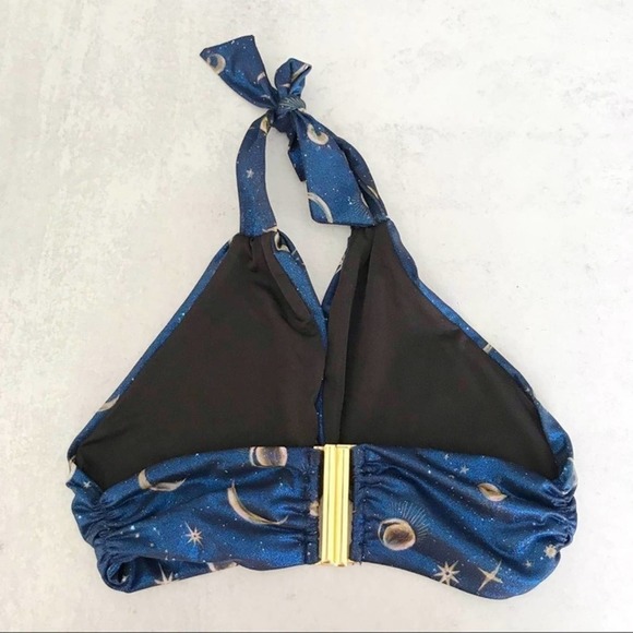 Beach Riot Jessica Bikini Top Gold Celestial - Picture 5 of 5